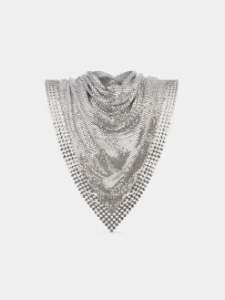 Metallic chainmail scarf | Rabanne Online