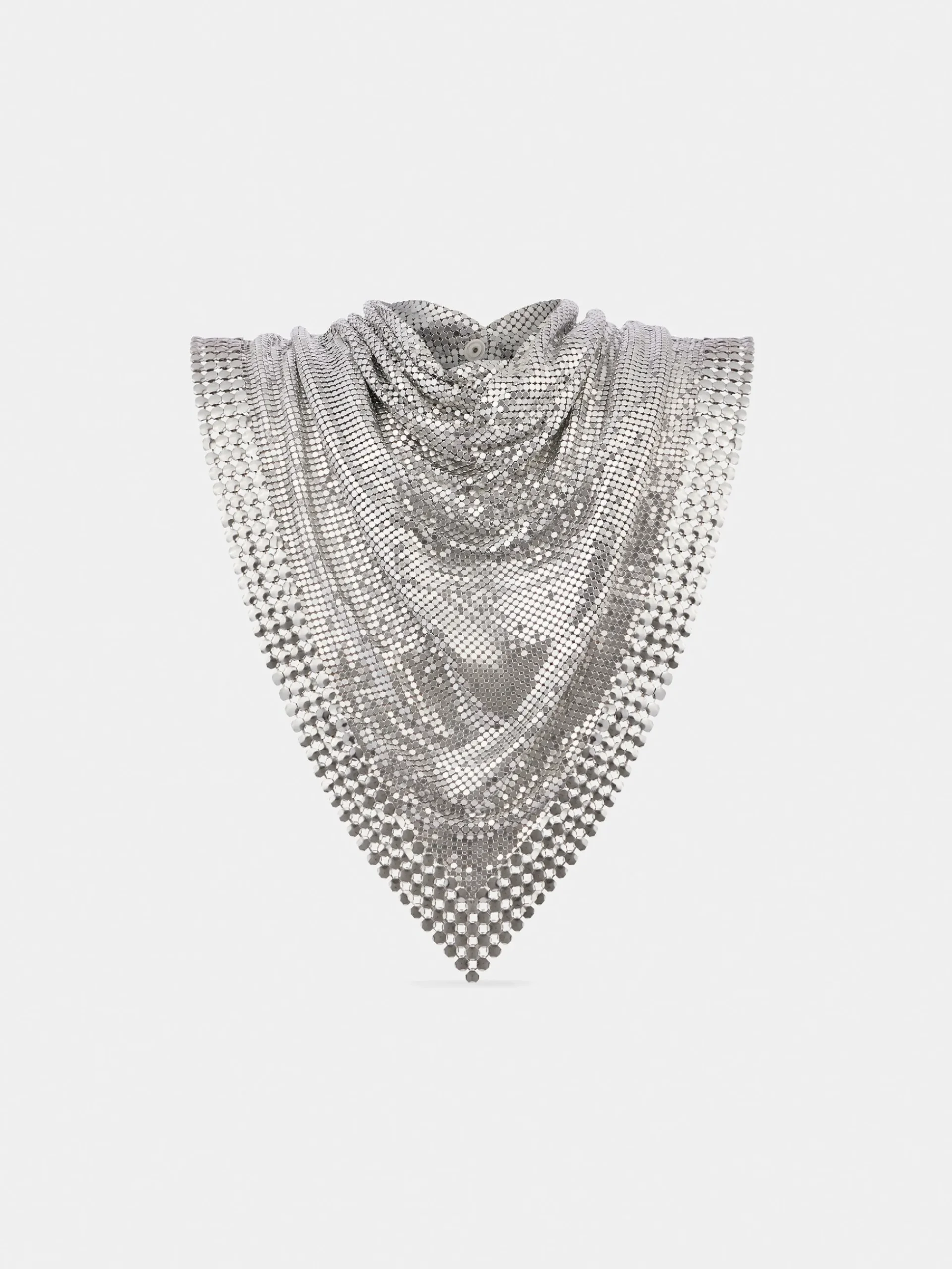 Metallic chainmail scarf | Rabanne Online