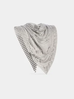 Metallic chainmail scarf | Rabanne Online