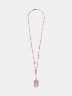 Metallic Pink crossbody phone chain | Rabanne Cheap