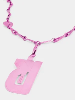 Metallic Pink crossbody phone chain | Rabanne Cheap