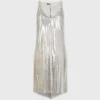 Metallized mesh dress silver | Rabanne Discount
