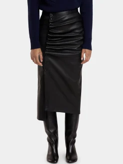 MIDI-SKIRT IN LAMBSKIN | Rabanne Discount