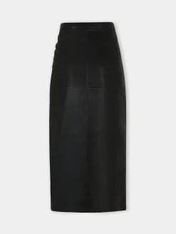 MIDI-SKIRT IN LAMBSKIN | Rabanne Discount