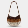 1969 MOON BAG IN LEATHER BROWN SHADES | Rabanne Store