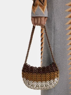 1969 MOON BAG IN LEATHER BROWN SHADES | Rabanne Store