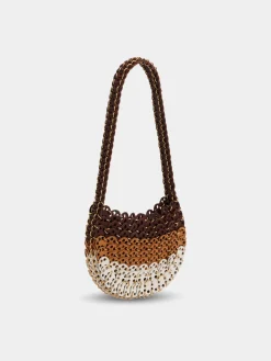 1969 MOON BAG IN LEATHER BROWN SHADES | Rabanne Store