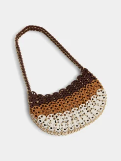 1969 MOON BAG IN LEATHER BROWN SHADES | Rabanne Store