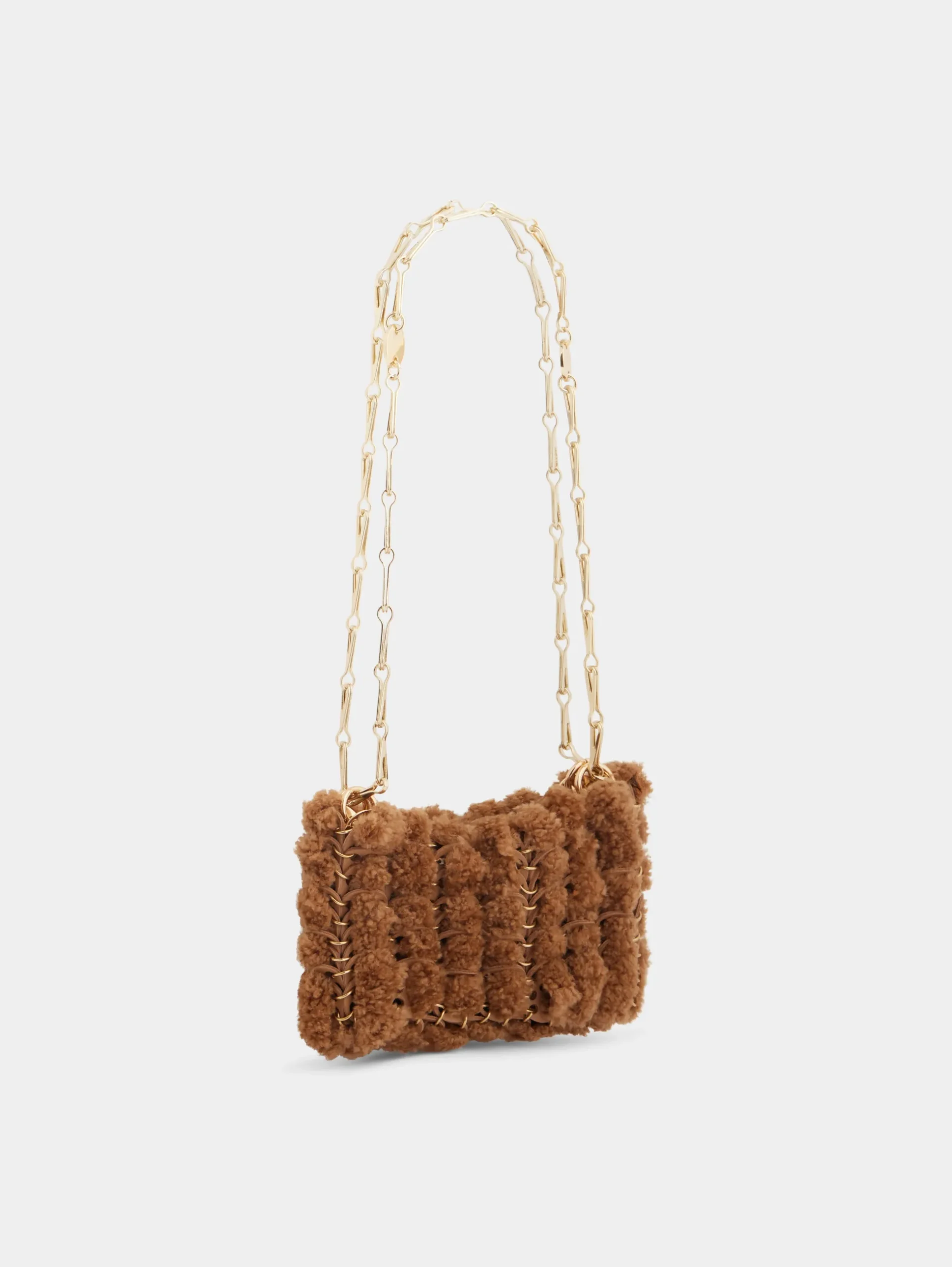 1969 NANO BAG IN SHEARLING | Rabanne Outlet