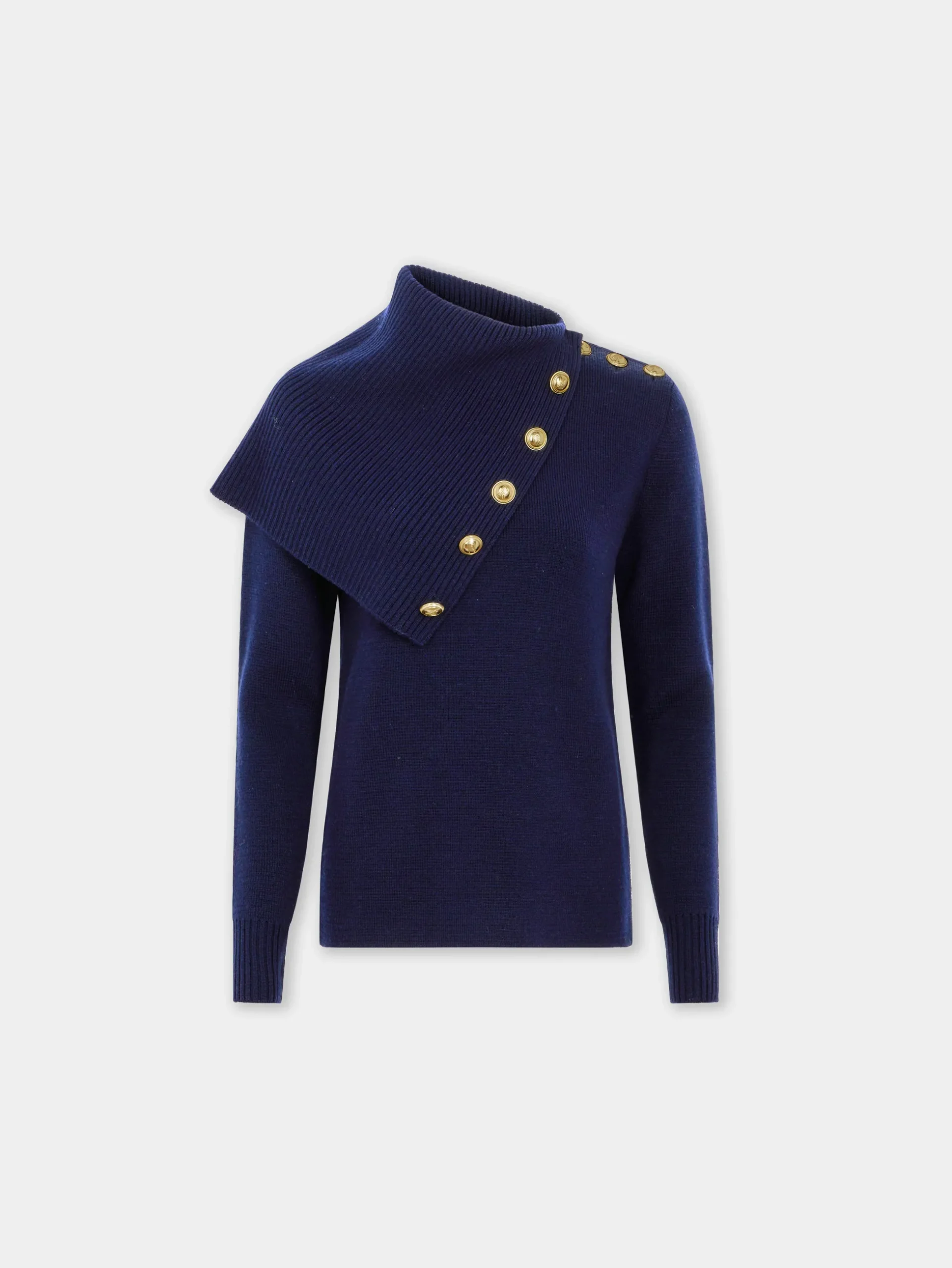 NAVY SWEATER IN WOOL | Rabanne Best Sale