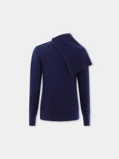 NAVY SWEATER IN WOOL | Rabanne Best Sale