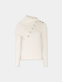 OFF WHITE SWEATER IN WOOL | Rabanne Store