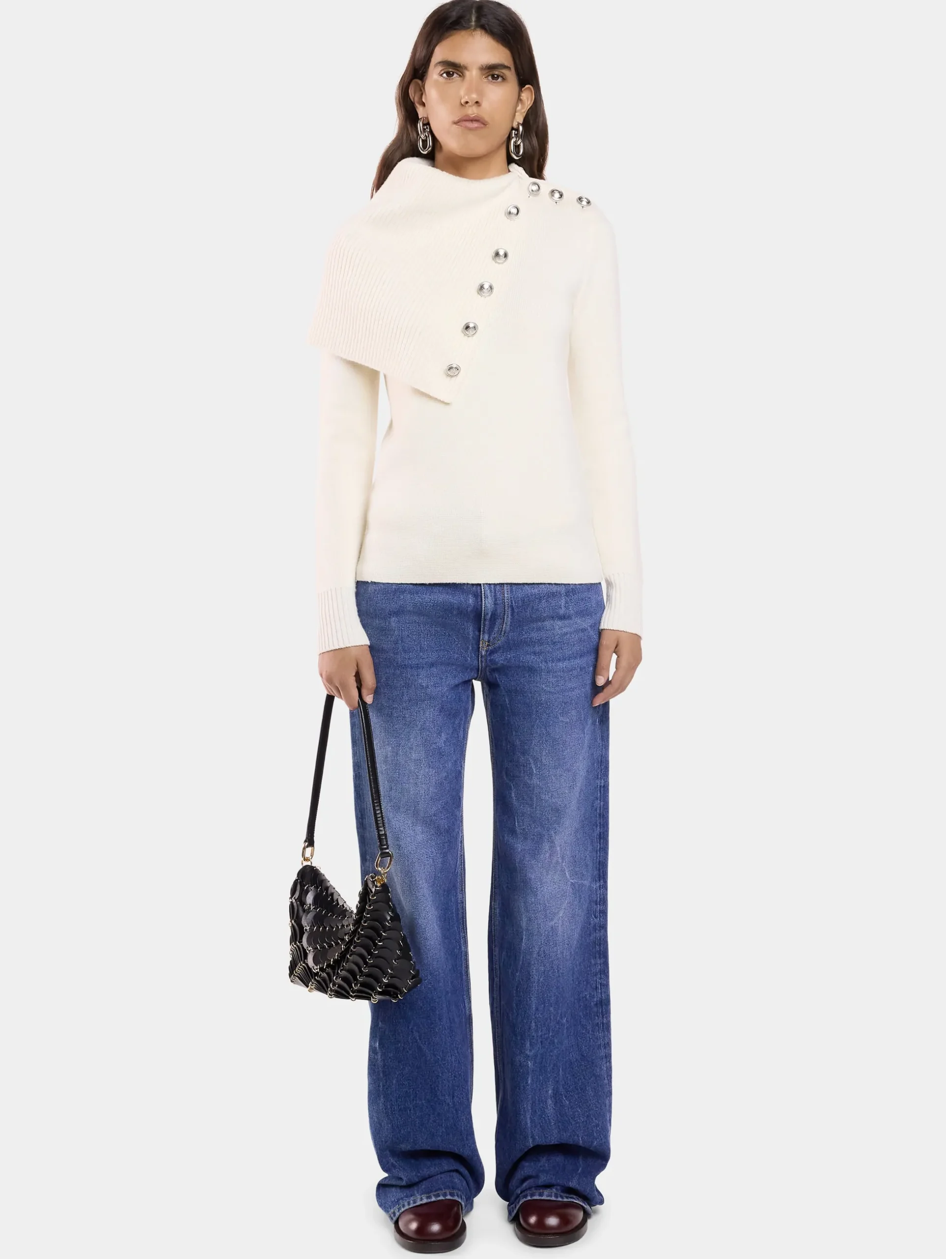 OFF WHITE SWEATER IN WOOL | Rabanne Store