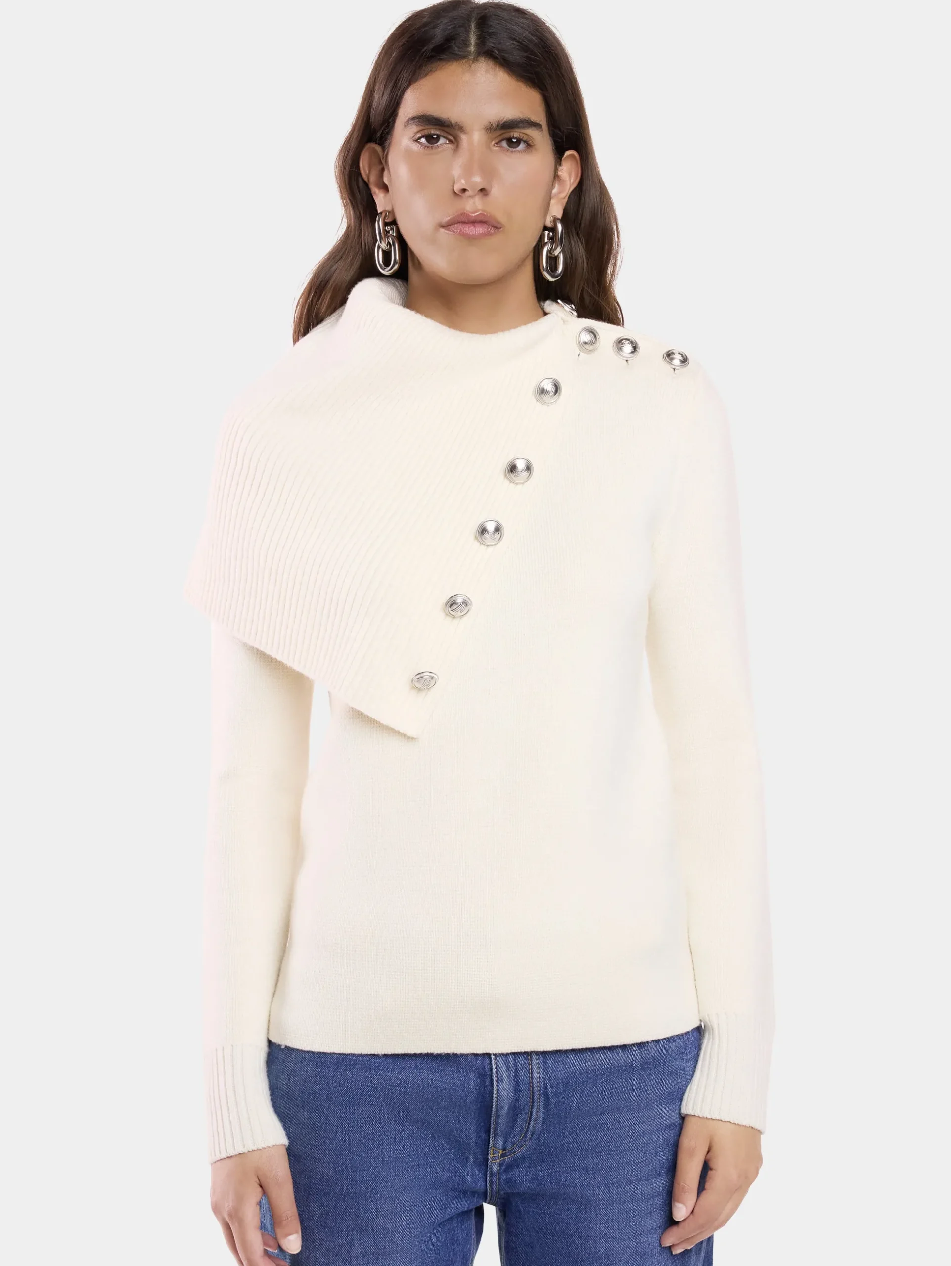 OFF WHITE SWEATER IN WOOL | Rabanne Store