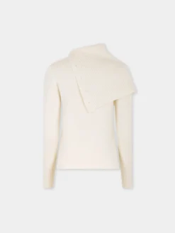 OFF WHITE SWEATER IN WOOL | Rabanne Store