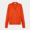 ORANGE OVERSIZED WOOL CARDIGAN | Rabanne Sale