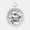 Oval charm with transparent crystal | Rabanne Cheap