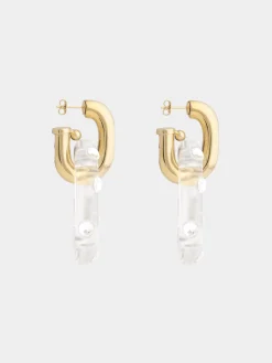 OVERSIZED XL LINK RHINESTONE EARRINGS | Rabanne Outlet