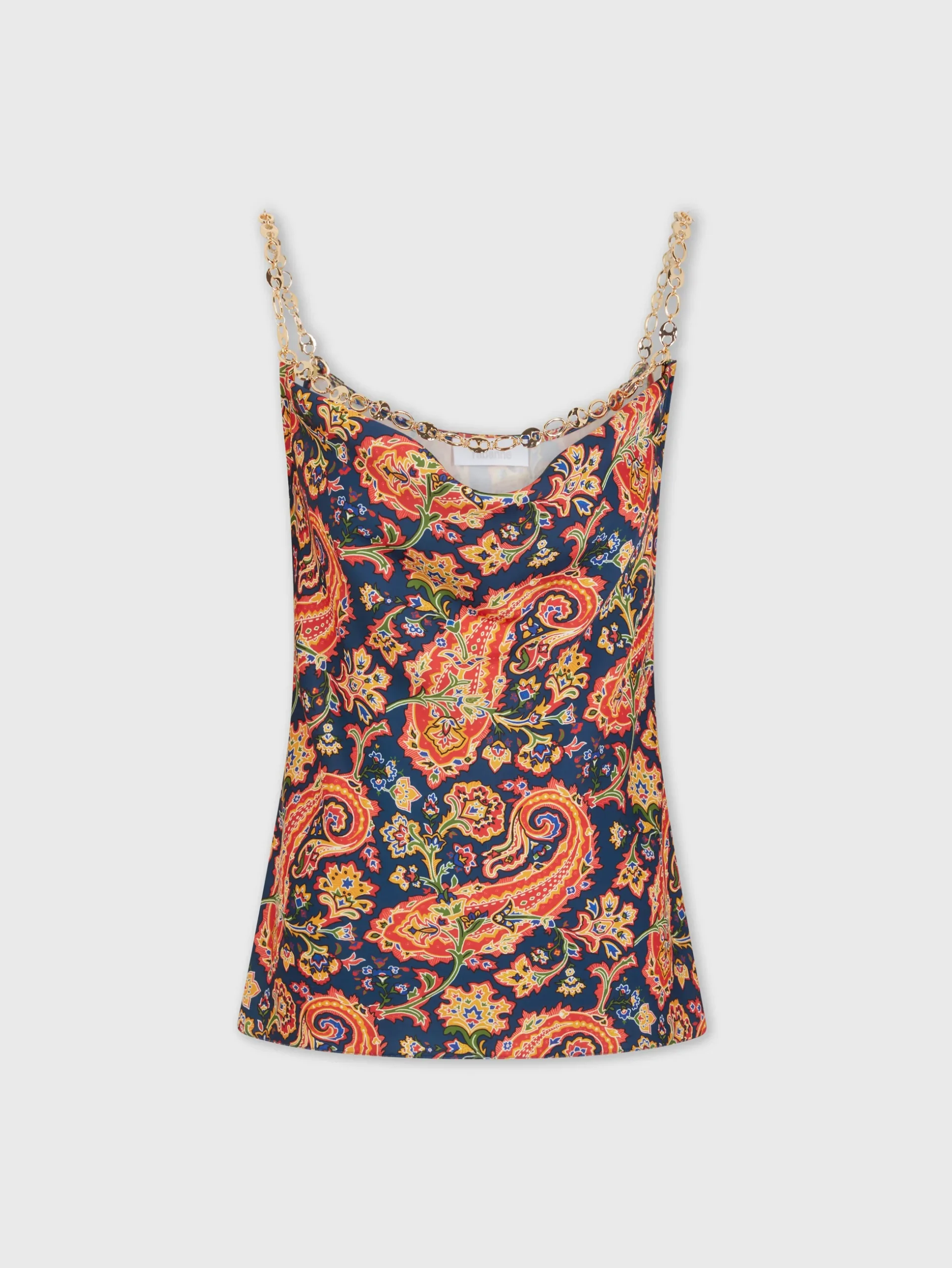 Paisley nuisette top with signature eight chain | Rabanne Cheap
