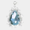 Pear shaped charm with aquamarine crystal | Rabanne Cheap