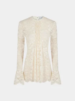 Pleated lace top | Rabanne Best