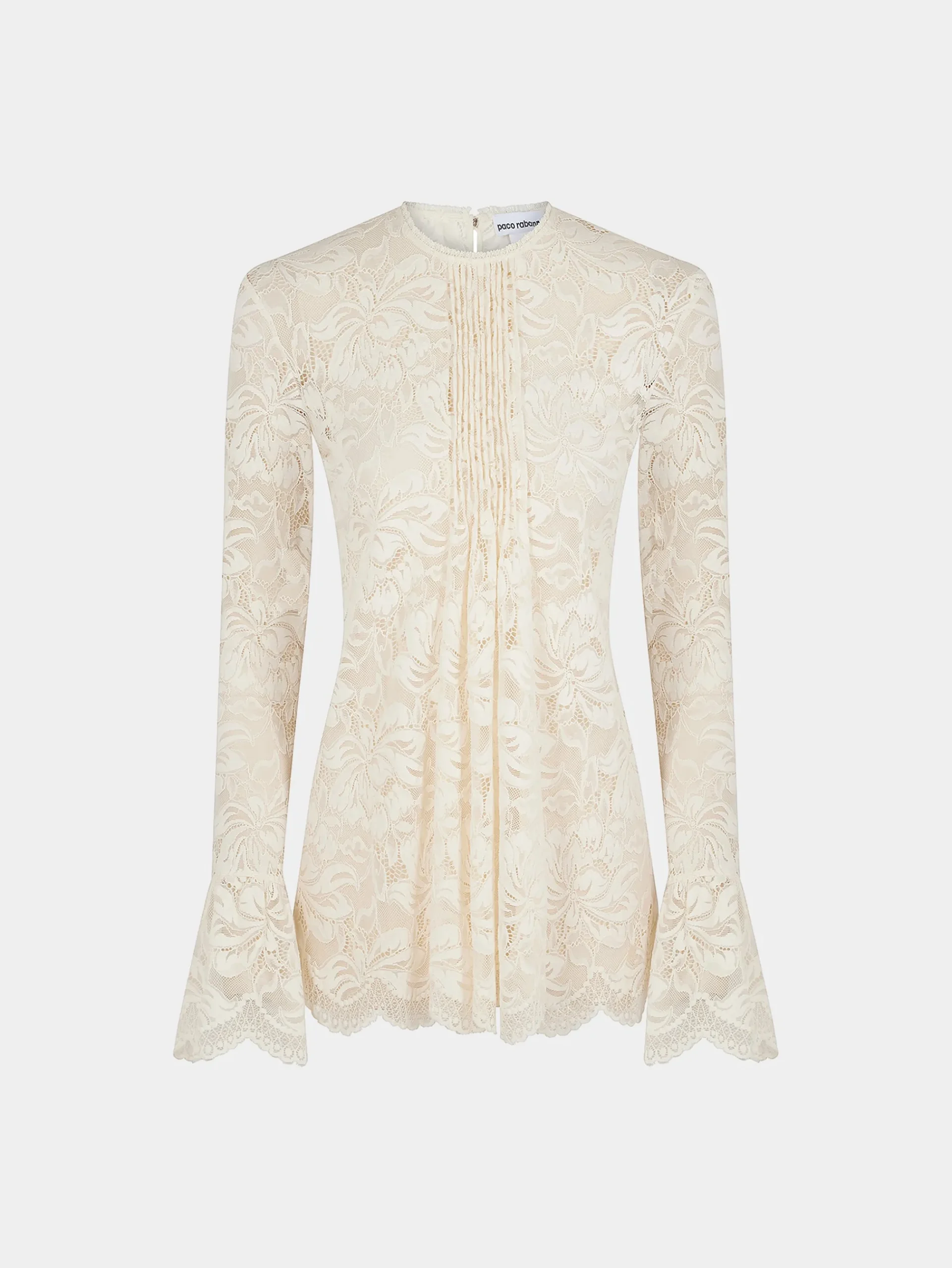 Pleated lace top | Rabanne Best
