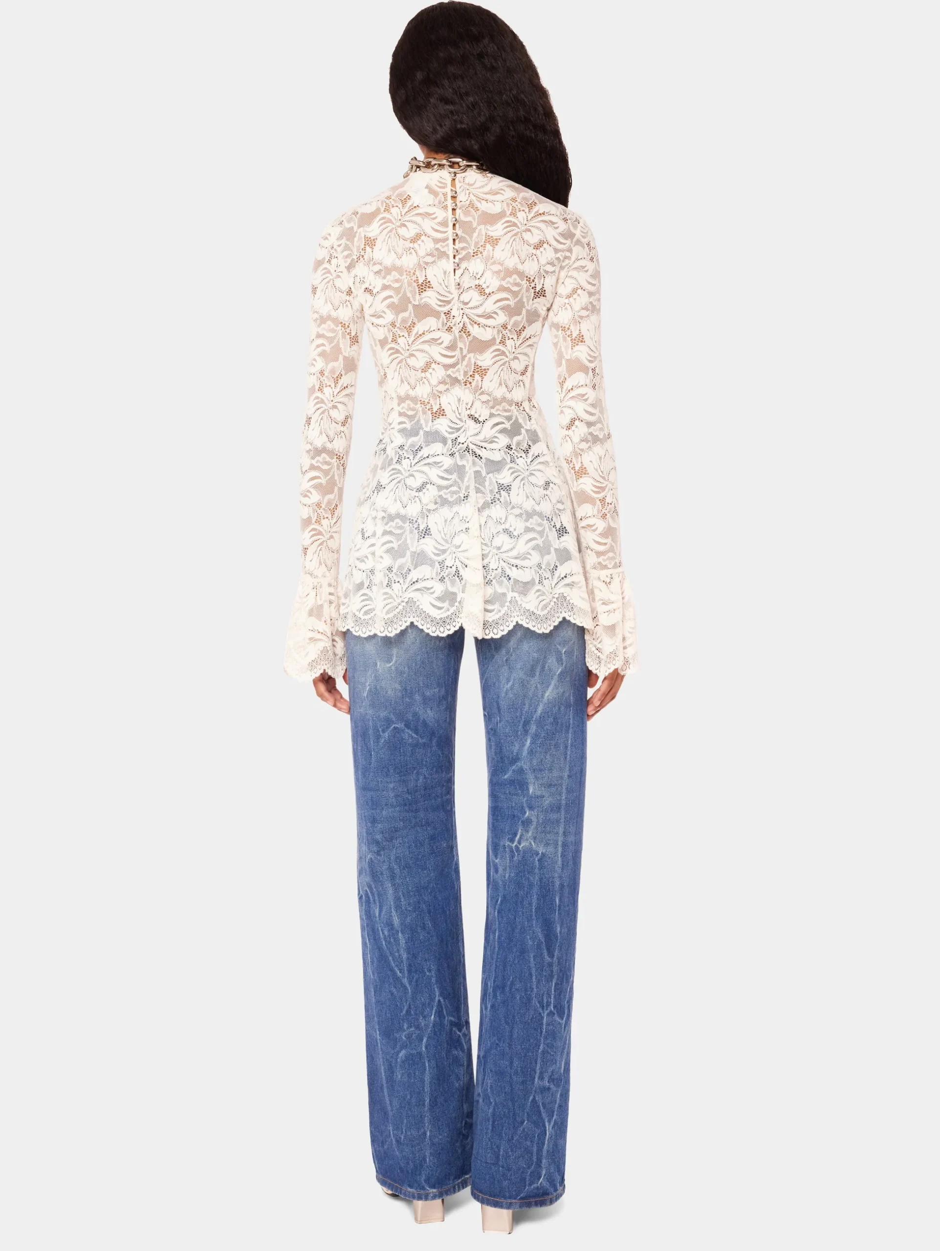 Pleated lace top | Rabanne Best