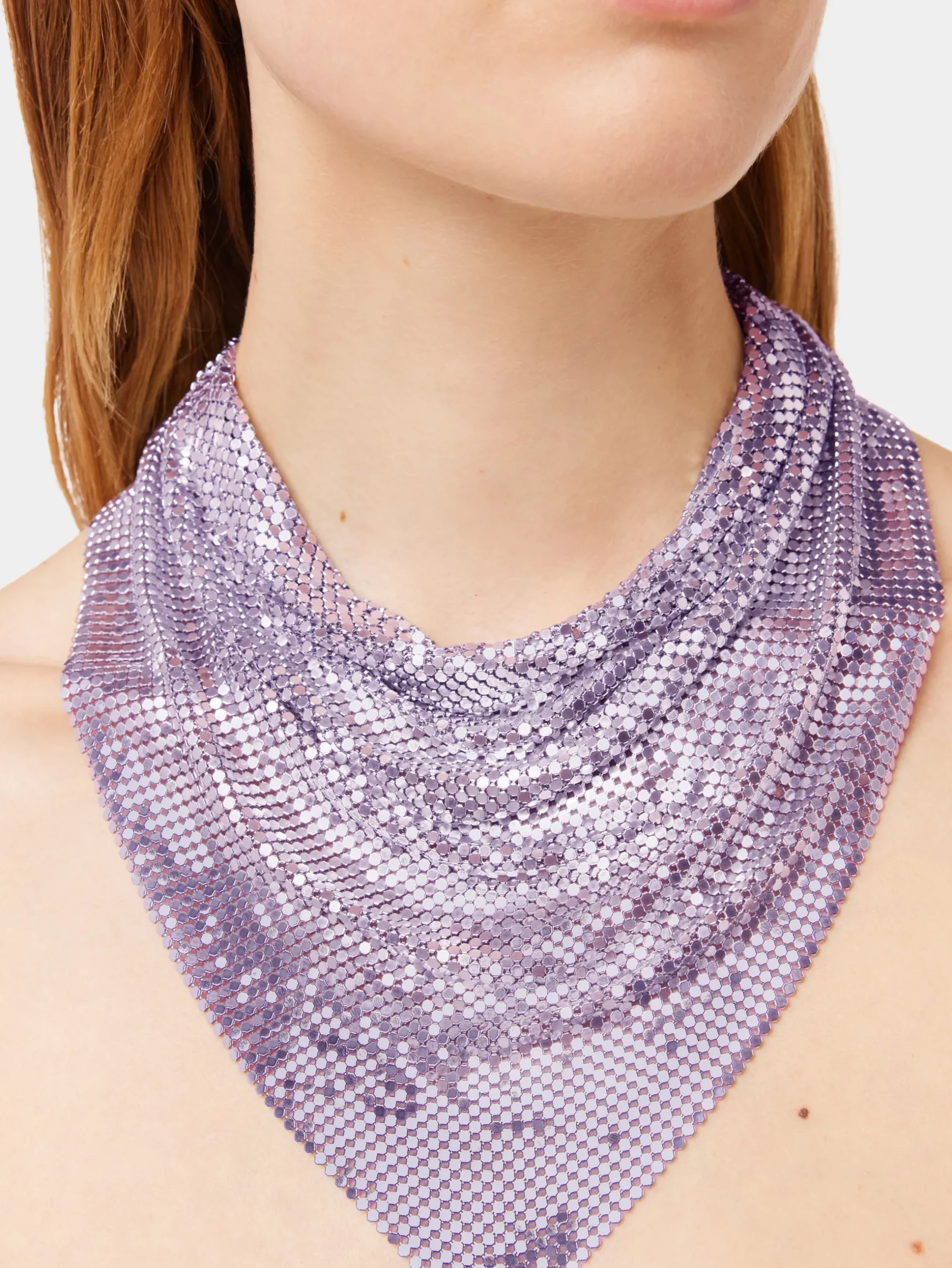 Purple chainmail Scarf | Rabanne Cheap