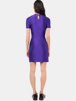 Purple drapé pression mini dress | Rabanne Best Sale