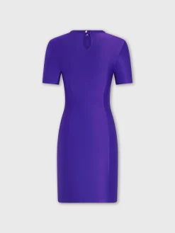 Purple drapé pression mini dress | Rabanne Best Sale