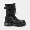 x NEW ROCK BLACK BOOTS | Rabanne Fashion
