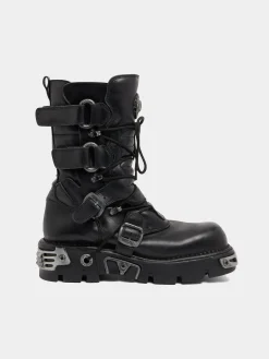 x NEW ROCK BLACK BOOTS | Rabanne Fashion