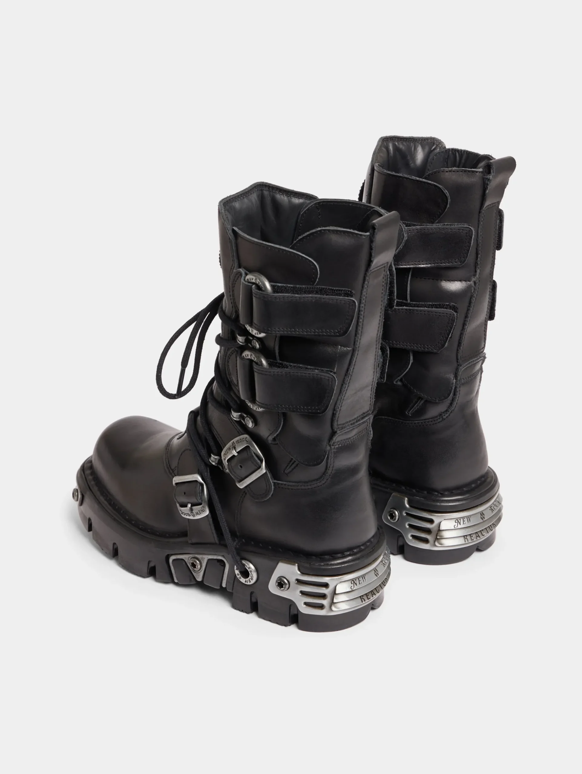 x NEW ROCK BLACK BOOTS | Rabanne Fashion