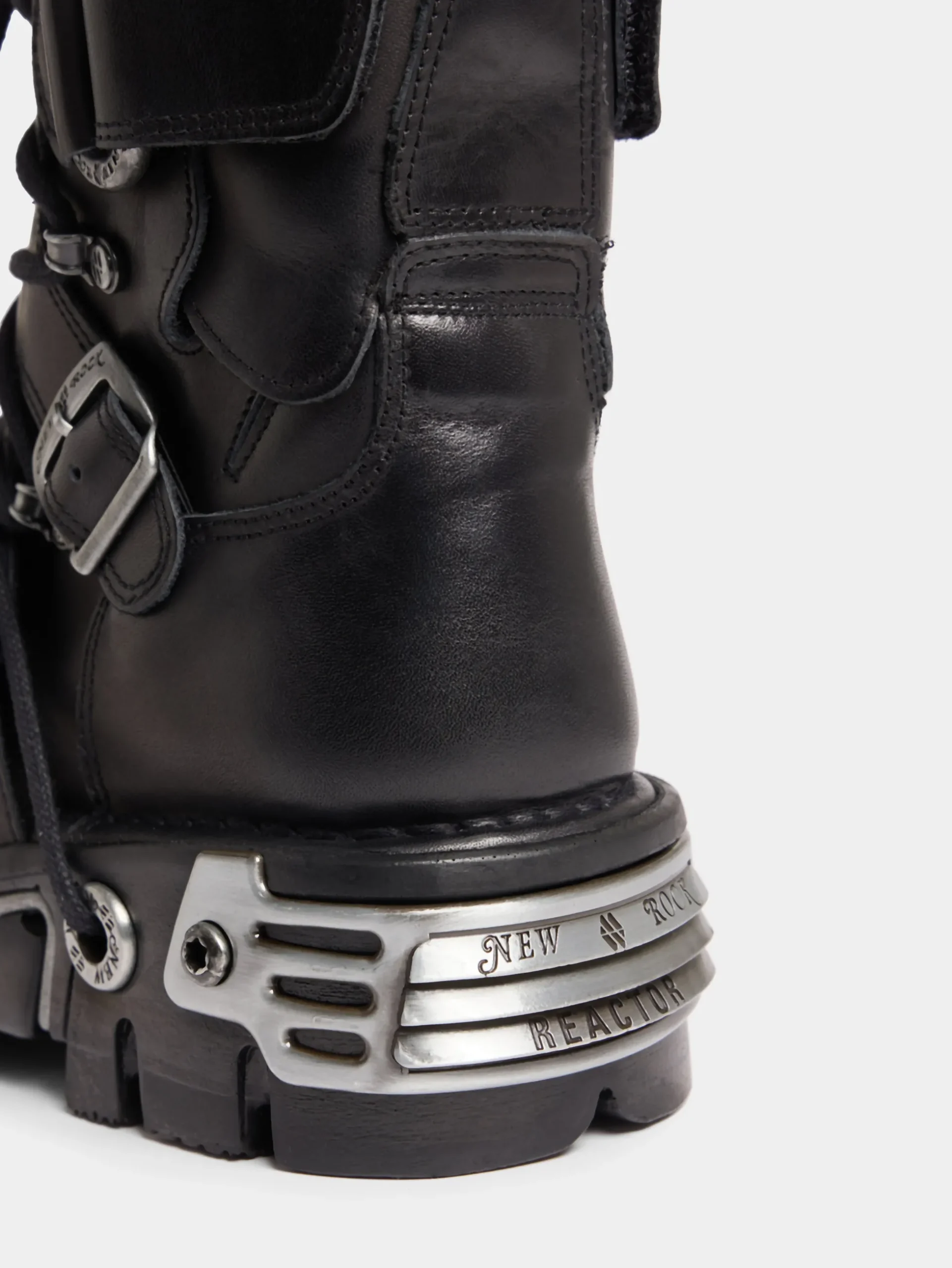 x NEW ROCK BLACK BOOTS | Rabanne Fashion