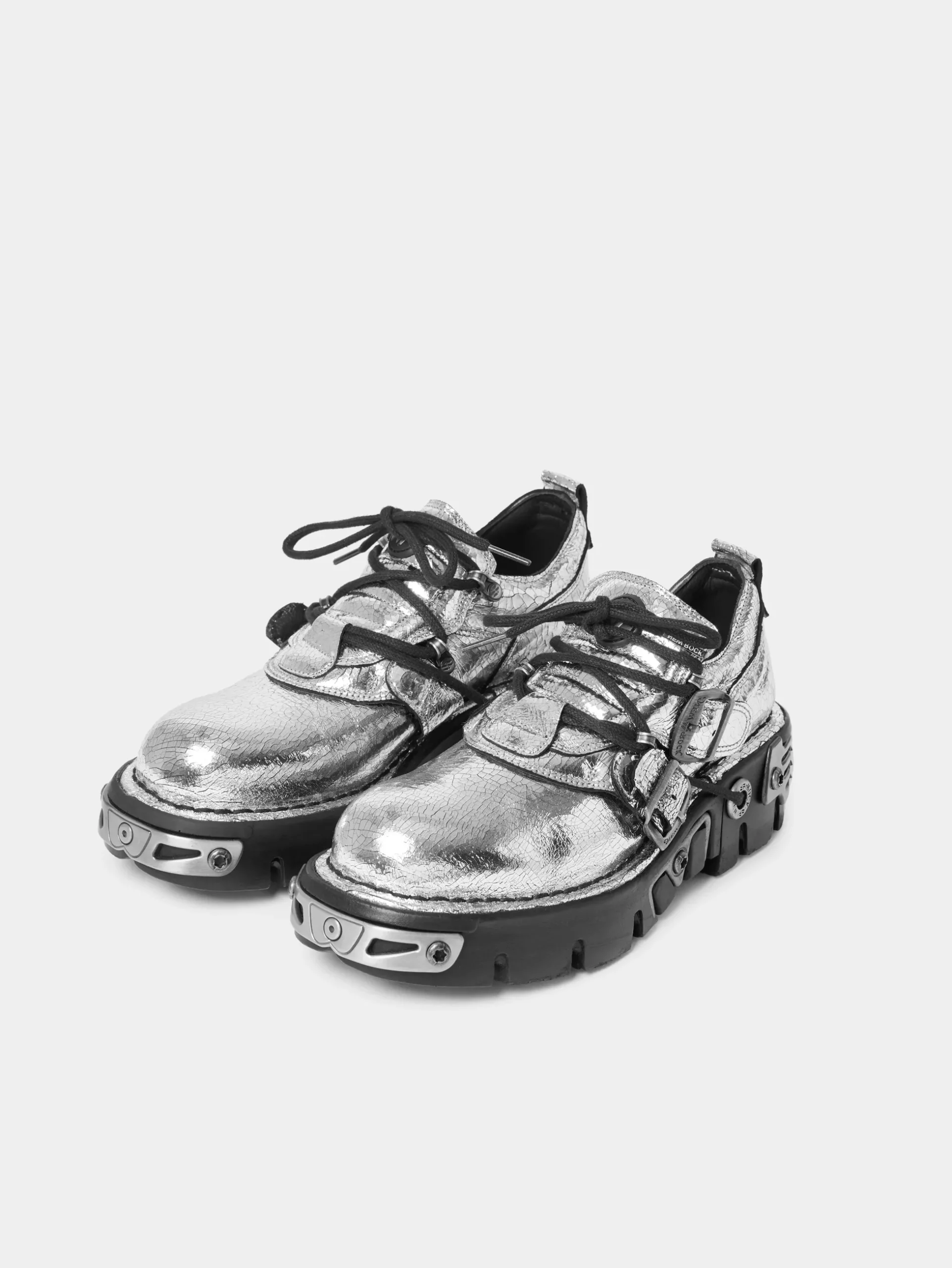 x NEW ROCK SILVER SHOES | Rabanne Discount