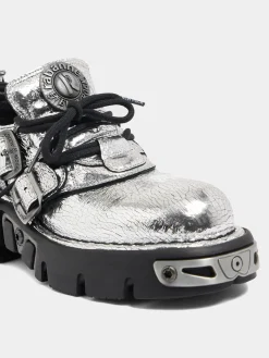 x NEW ROCK SILVER SHOES | Rabanne Discount