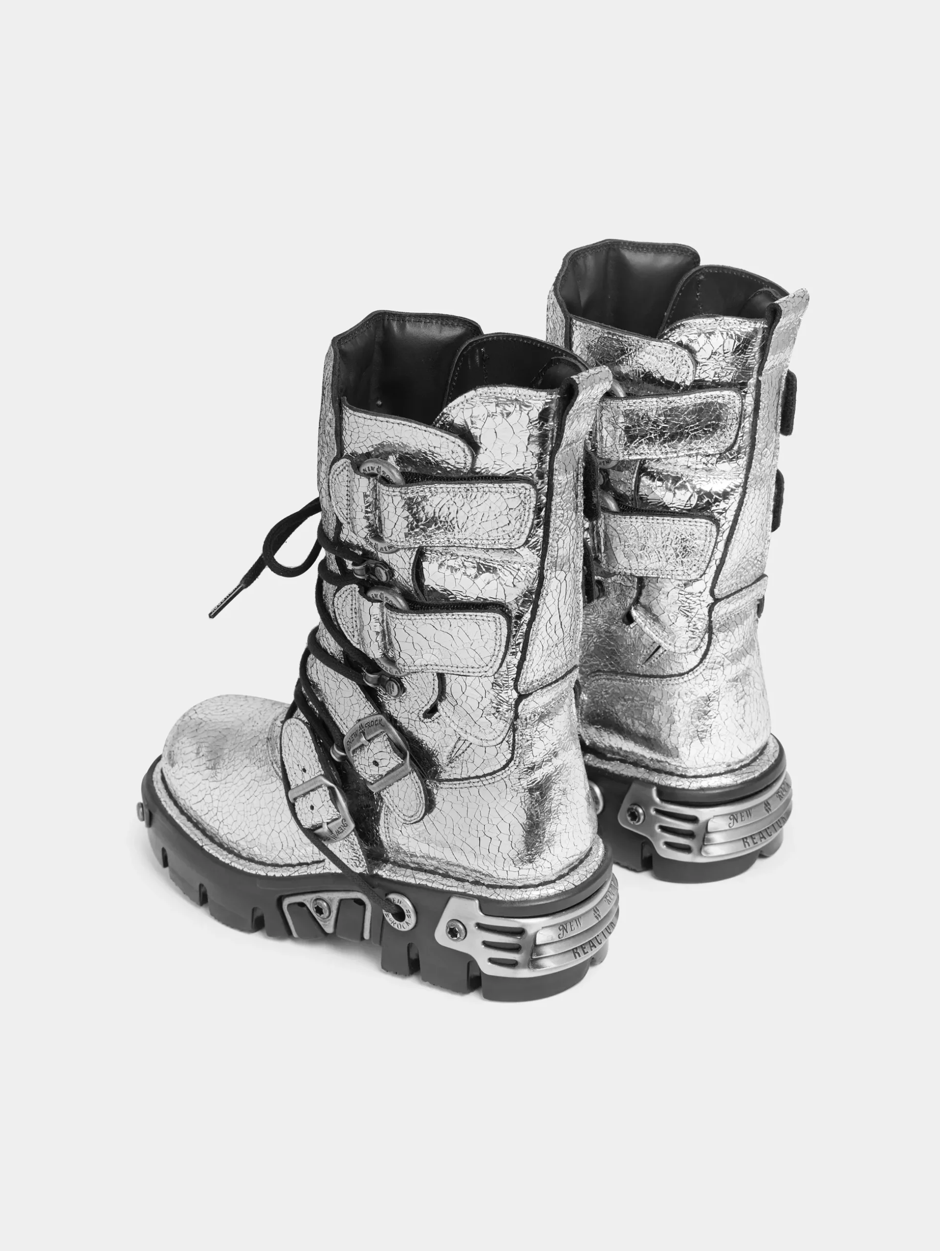 x NEW ROCK SILVER BOOTS | Rabanne Flash Sale