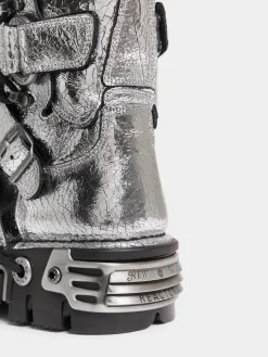 x NEW ROCK SILVER BOOTS | Rabanne Flash Sale