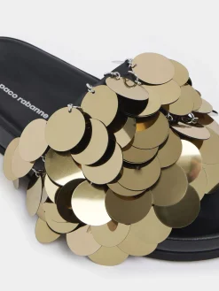 sequin-embellished slides | Rabanne Shop