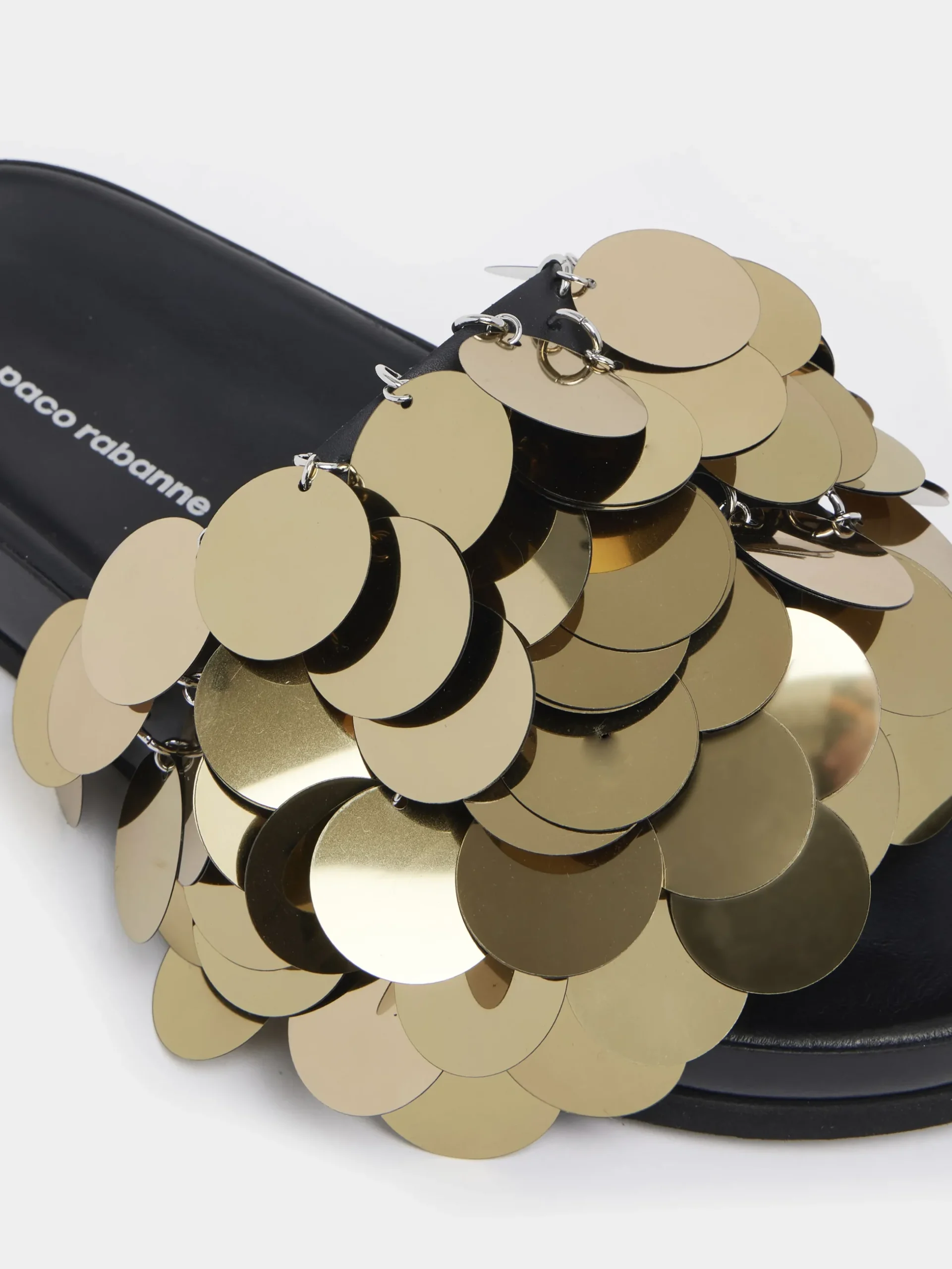 sequin-embellished slides | Rabanne Shop