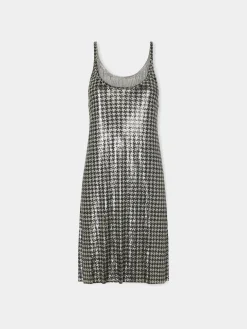 Short dress in patterned mesh | Rabanne Clearance