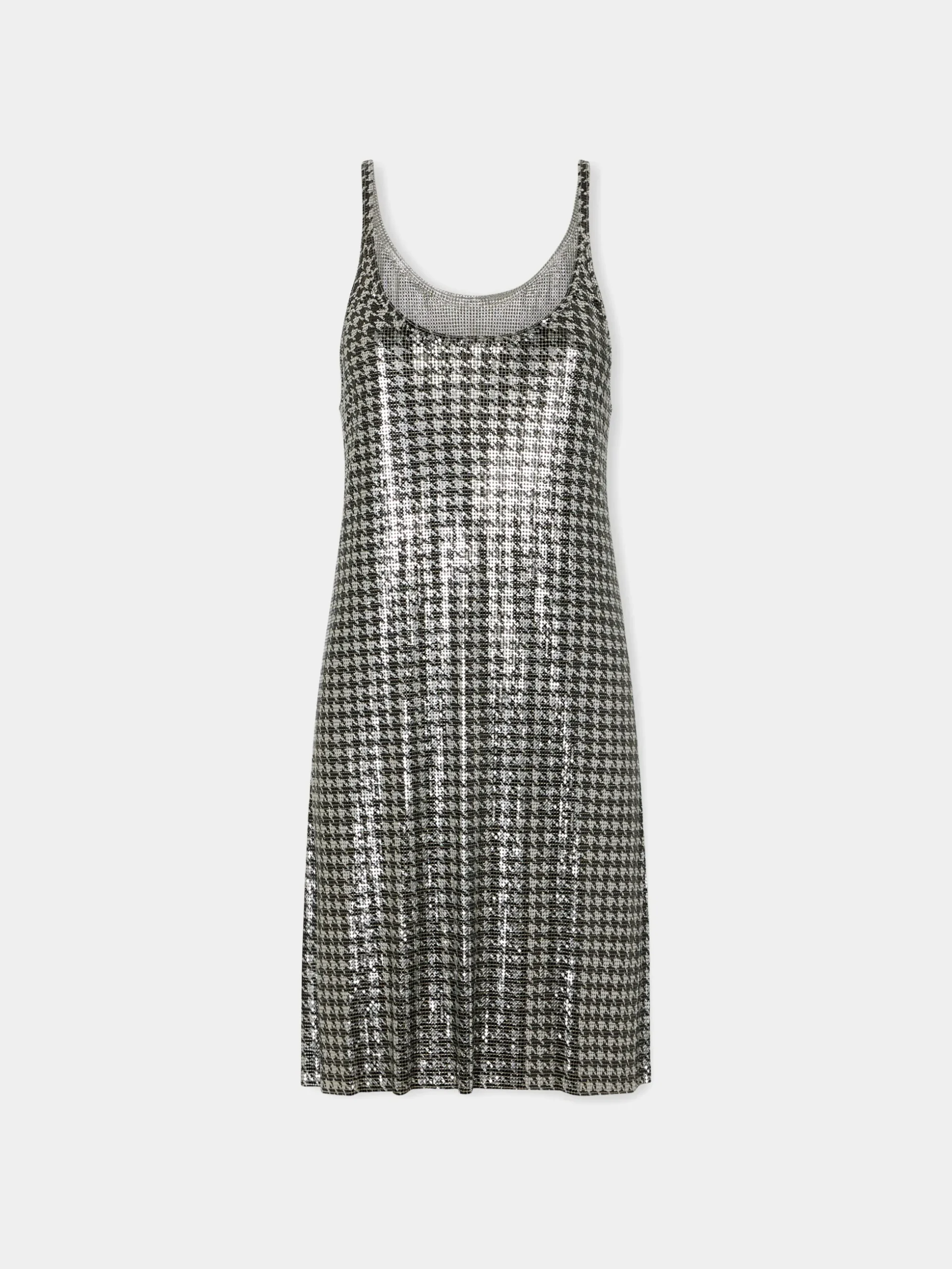 Short dress in patterned mesh | Rabanne Clearance