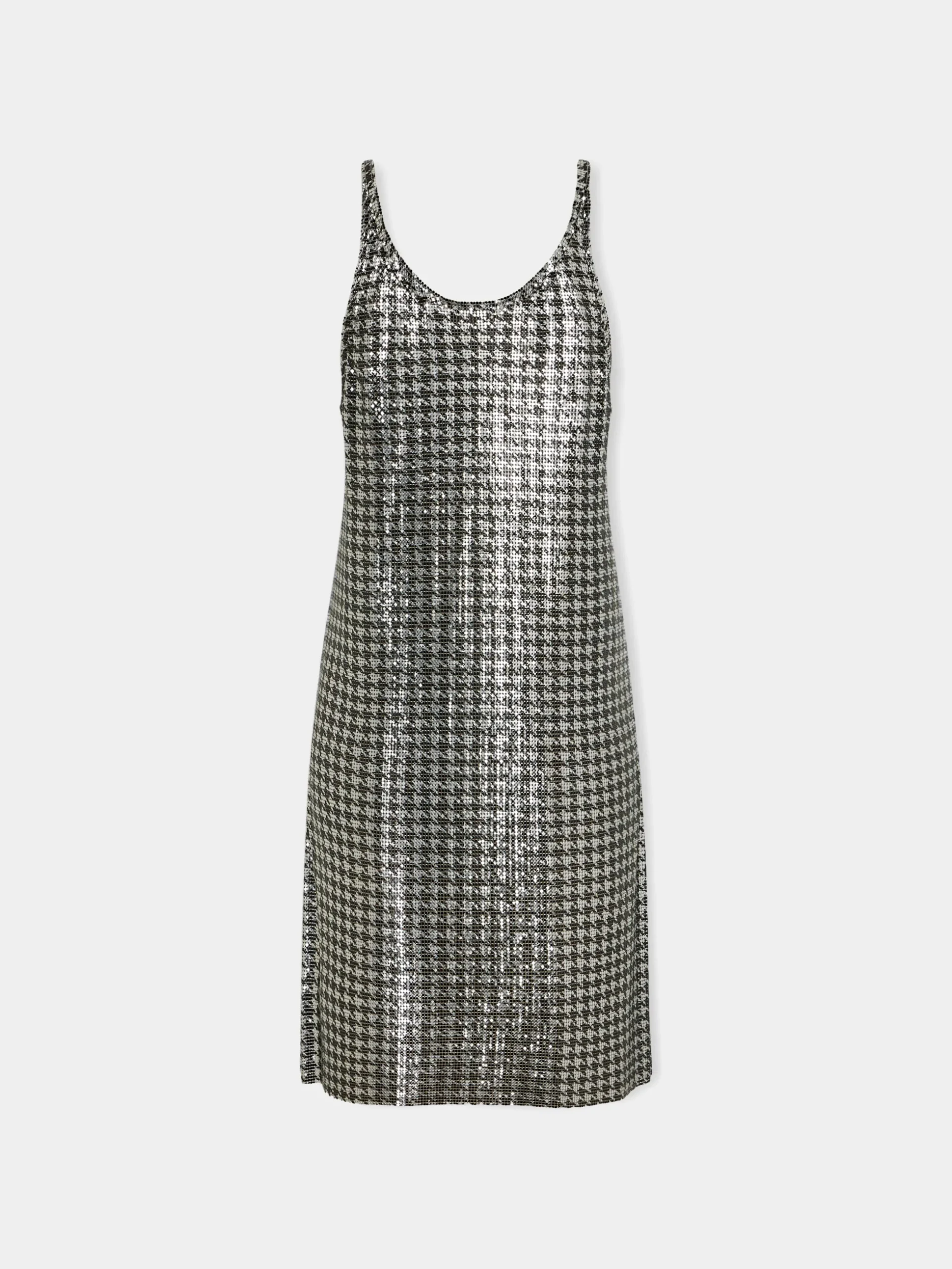 Short dress in patterned mesh | Rabanne Clearance