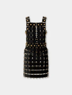 SHORT DRESS IN RHODOID ASSEMBLY | Rabanne Online