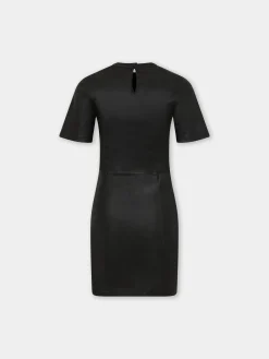 SHORT GATHERED DRESS IN LAMBSKIN | Rabanne Best
