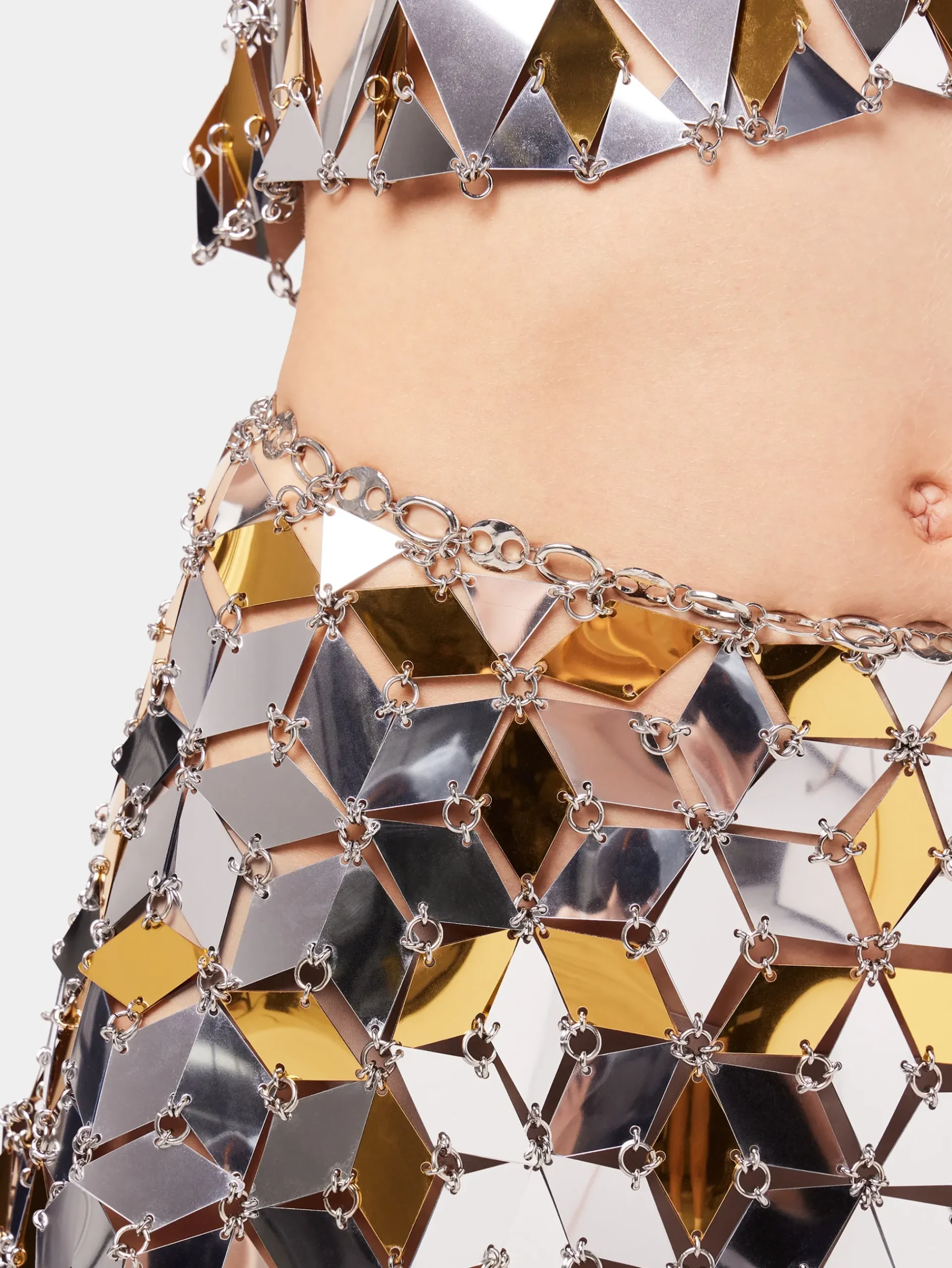 Short sparkle discs rhombic skirt | Rabanne Discount