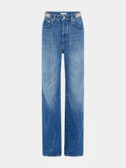Signature jeans with 1969 metal discs | Rabanne Online