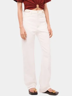 Signature off white jeans with 1969 discs | Rabanne Hot
