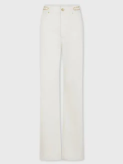Signature off white jeans with 1969 discs | Rabanne Hot