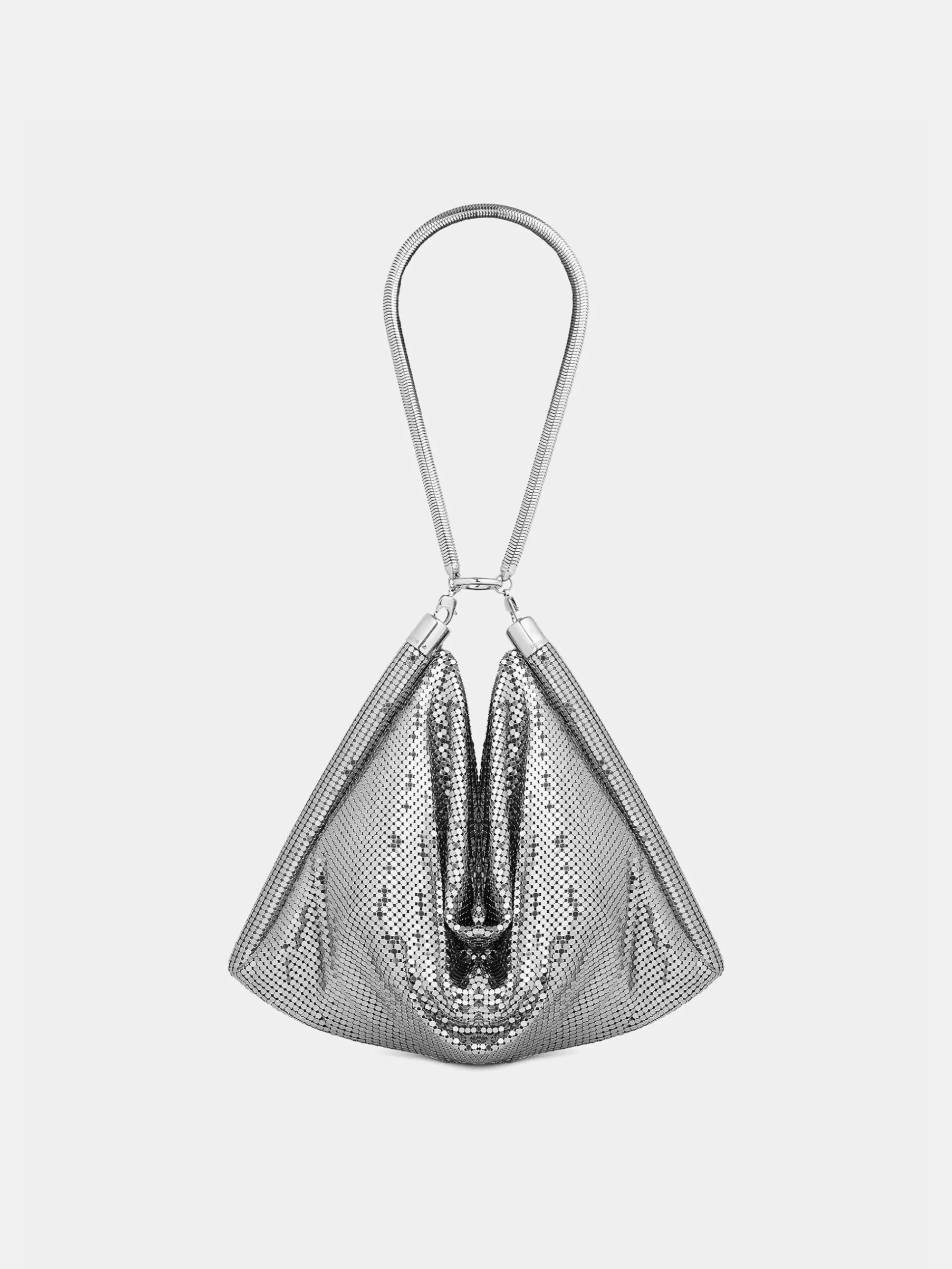 Silver chainmail pocket bag | Rabanne Online